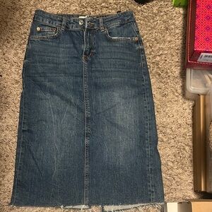 Zara Women's Blue Denim Skirt